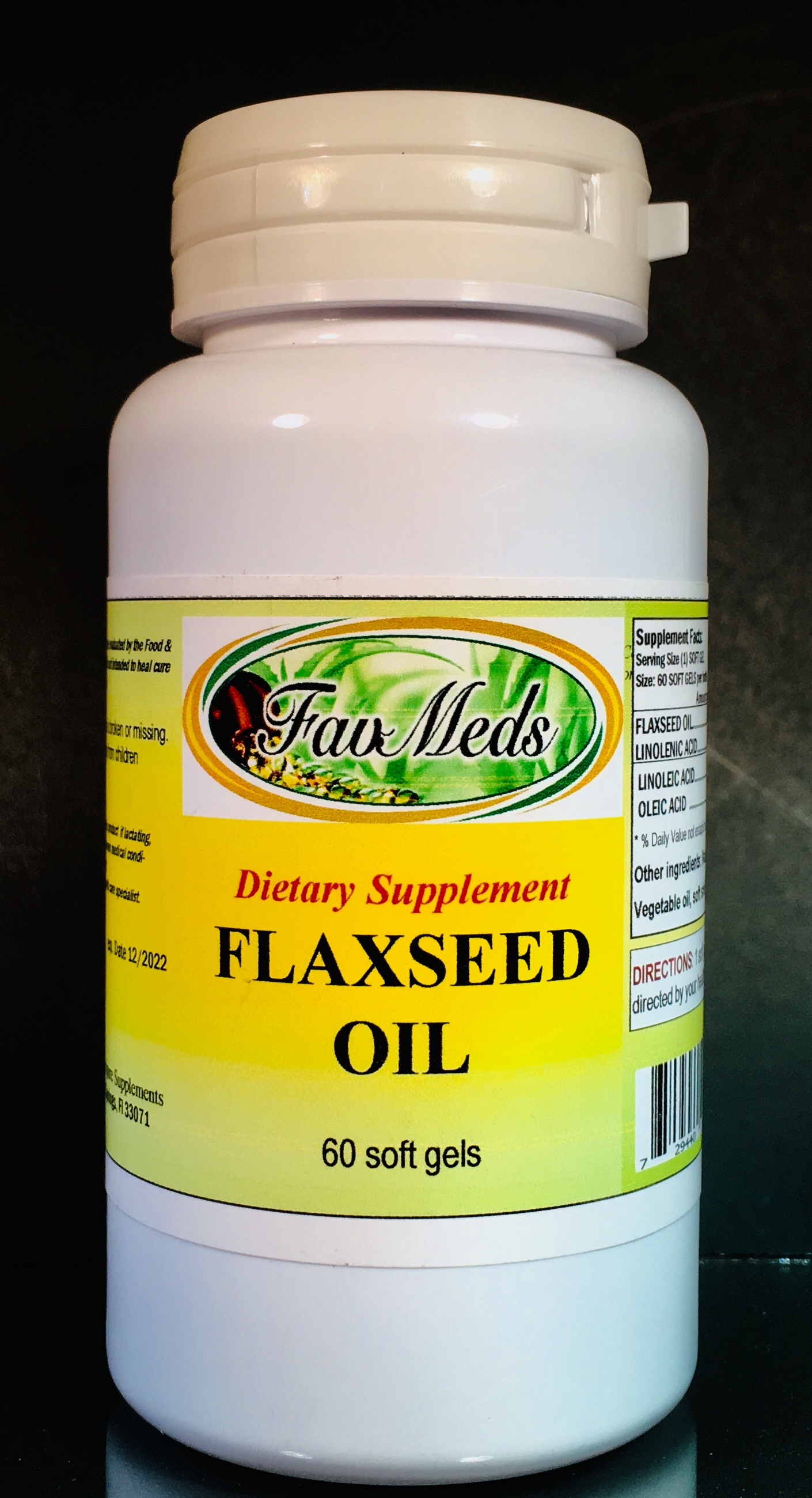 Flax seed Oil 1000mg - 60 soft gels
